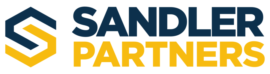 SandlerPartners_Logo_Stacked_BlueGold-e1697552575147